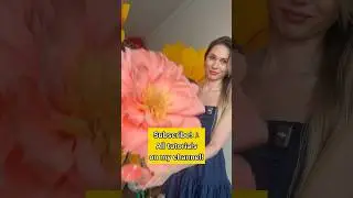 DIY Giant Paper Flowers from only 1 roll crepe paper