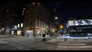 SUNRISE HOUR SNOW WALK ❄️❄️ French Quarter East to Broad ❄️❄️ Philadelphia PA ASMR [4K]