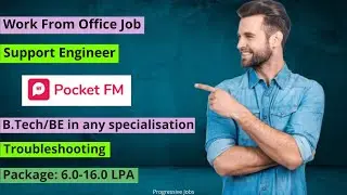 Pocket FM Jobs | BTech Jobs 2022 | BE Jobs 2022 | Engineer Jobs 2022 | Engineer |  Progressive Jobs