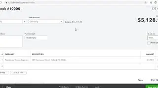 Quickbooks Commission Check to Agent