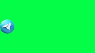 Green screen: Telegram logo (🔥🔥no copyright🔥🔥)4K