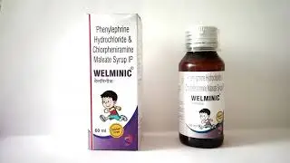 Welminic Syrup for runny nose, itching of the throat and nose, watery eyes, and sneezing