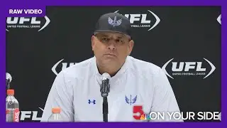Raw: Head coach Anthony Becht after Battlehawks loss to Brahmas in XFL Conference Championship