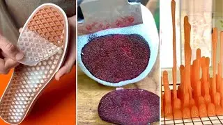 Oddly Satisfying Video-Fruit Slicing,Slime,Glitter!