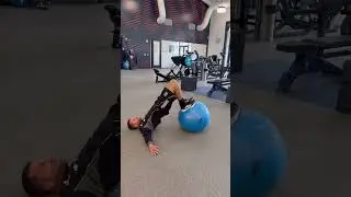 Physio ball hamstring curls