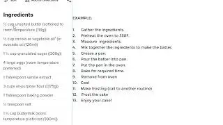 Baking a cake using algorithms or algorithmic thinking