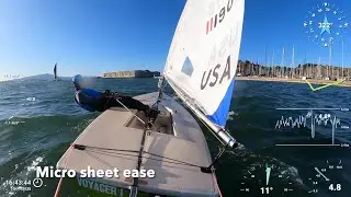 ILCA/Laser Upwind Practice -  Micro Sheet Ease for Power Control (10/11/2025)