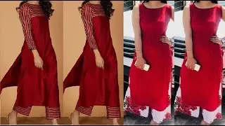 #Ethnic red color girl's suit deign||#Red kurti design||#Maroon color kurti||#Girl's red dress||