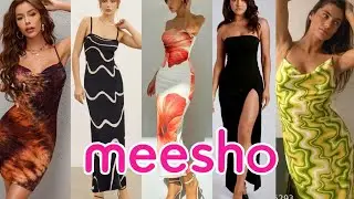 Huge Meesho dresses haul | Bodycon, long slip, Short Dress I Everything under 500/-