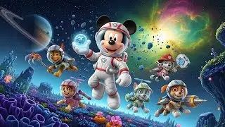 Mickey Mouse & Paw Patrol Space Adventure 🚀 | Fun Cartoon for Kids