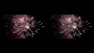 3D stereoscopic Stadtfest Neuenhaus 2011: Stimmungen vom Feuerwerk 