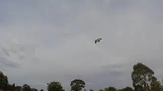 RC Factory Cartoon Warbird and AM30 T-Hobby  flying in the wind with ease. P-51 mustang fun flight