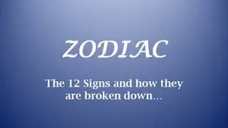 Zodiac Astrological  Sign Information