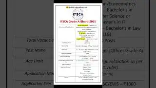 IFSCA Grade A Bharti 2025 | New Vacancy 2025 | dailyJobs updates #shorts #ifsca