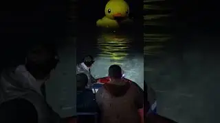 Nightmare on the Water: The Rubber Duck Attack #GiantRubberDuck #MidnightChase #POVVideo #ViralScene