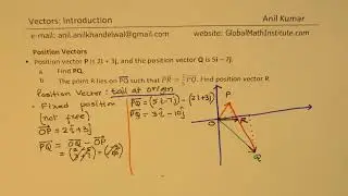Position Vector R that Divides PQ in the Ratio of 2 to 3