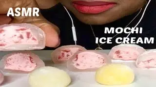 ASMR MOCHI| MOCHI ICE CREAM AND MOCHI *SOFT STICKY EATING SOUNDS*