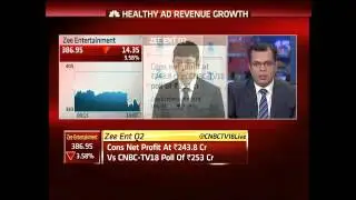 Zee Ent Q2: Ad Revenue Up 35%