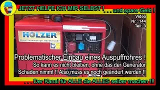 Problematischer Einbau meines Auspuffrohres, mit mit tragbarem Ergebnis ! Gas muß besser gehen ?!?