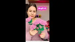 Teje conmigo 💐HERMOSAS FLORES Y RAMOS A CROCHET💐 tutoriales disponibles en mi canal 🧶
