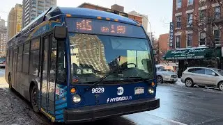 MTA Exclusive: On Board 2021 Novabus LFS Hybrid #9629 (Snow Loan) On The M15 Local Bus: (01/30/2022)