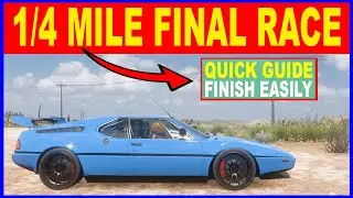 Forza Horizon 5 1/4 Mile Final Forzathon Daily Challenges Win a Drag Race in any Retro Supercar