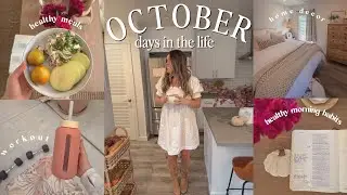 Октябрьские дни 🍂 | Поддержание активности, здоровое питание, покупка предметов домашнего декора ...