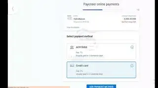 How to pay using Payoneer by business credit/debit card
