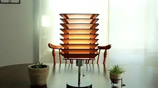 Making a Contemporary Pyramid Light with Wood