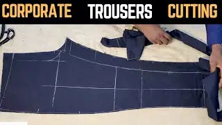 Easy way to cut a trousers // pants ; Beginners friendly approach #trouser #trousers