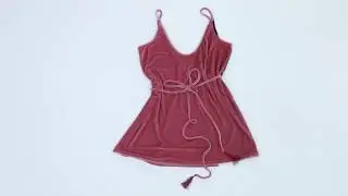 Two Tone Velour Wrap Dress