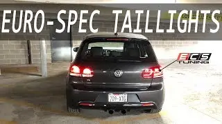 How to Install Euro-Spec Tail Lights on a MK6 VW Golf R!