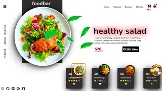 Build an Animated Food Website with HTML, CSS, and JavaScript