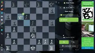 Trying Various Chess.Com Puzzles (Intermediate)