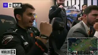 FNC VS T1 - LOL Worlds 2022 main groups stage - Day 2 .