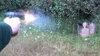 Taurus 1911 45 ACP Backyard shooting + slow motion - July 2017