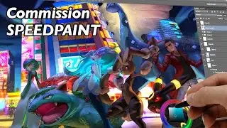 Commission: Roy&acute;s team in Akihabara