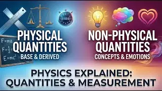 Physical vs Non-Physical Quantities | Base & Derived | Class 9 Physics Unit 1.1 & 1.2