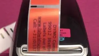 Dymo 99012 Red compatible label made by labeldiscounter.com