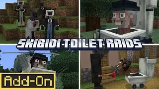 Skibidi Toilet Raids Add-On  - Full Showcase | Minecraft Bedrock Add-On