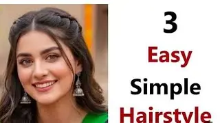 3 Very easy wedding hairstyles for girls //  Cute hairstyles for long hair// Hair style girl simple