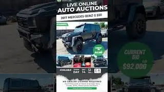Live Online Auto Auctions! (2017 Mercedes-Benz G 550 4X4 ) #copart  #vehicleauction  #car