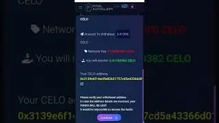 #CELO CRYPTO COIN INSTANT  WITHDRAWAL  FROM DUTCH CORP FINAL AUTO CLAIM FREE EARN CRYPTO CURRENCY ❤️