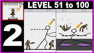 Save The Stickman Draw Puzzle level 51 to 100 - Gameplay Walkthrough Part 2 all Solution Android IOS