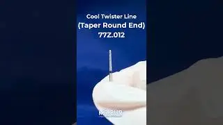 Spiral Cool Cut Taper Round End Super Coarse Diamond Bur | Diamond Dental Bur