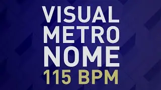 Visual Metronome 115 BPM - Numbers