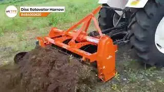 Disc Rotavator Harrow Full Working Performance | Swaraj 744 XT Tractor 🚜