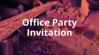 Office Party Invitation Video Template (Editable)