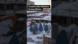 Working during winter sucks #trending #construction #carpenter #bluecollar #worklife #meme #diy