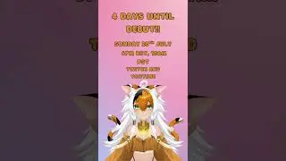 4 Days left until my debut!! #vtuber #envtuber #catgirlvtuber #debut #vtuberdebut #anime